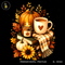 Cozy Autumn Candle Books Pumpkin Print
