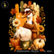 Cute Goose Heart Glasses Pumpkin Print