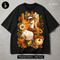 Cute Goose Heart Glasses Pumpkin Print