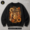 Quilted Leopard Checkered Pumpkin Print