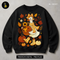 Cute Goose Pumpkin Harvest Basket Print