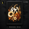 Spotted Cow Pumpkin Sunflower Rose Print