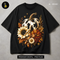 Spotted Cow Pumpkin Sunflower Rose Print