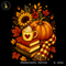 Cozy Pumpkin Latte Books Bouquet Print