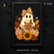 Cozy Fabric Ghost Pumpkin Latte Print