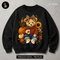 Cozy Teddy Bear Pumpkin Coffee Print