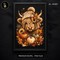 Cute Highland Cow Pumpkin Trio Print