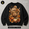 Cute Highland Cow Pumpkin Trio Print