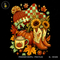 Cozy Beanie Sunflower Boots Print