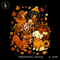 Cozy Dachshund Puppies Pumpkin Print