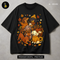 Cozy Dachshund Puppies Pumpkin Print