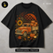 Retro Pickup Truck Pumpkin Harvest Print