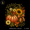 Sunflower Daisy Pumpkin Basket Print
