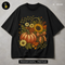 Sunflower Daisy Pumpkin Basket Print