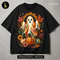 Retro Swirl Ghost Pumpkin Print