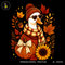 Heart Glasses Goose Pumpkin Sunflower Print