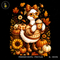 Cozy Goose Sunflower Boots Latte Print