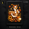 Cozy Goose Sunflower Boots Latte Print