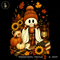 Cozy Ghost Pumpkin Latte Lantern Print