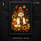 Cozy Ghost Pumpkin Latte Lantern Print