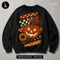 Polka Dot Stripe Jack O Lantern Print