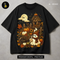 Spooky Moon Ghost Pumpkin Wagon Print