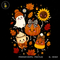 Cute Sparkly Pumpkin Candy Corn Print