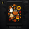 Cute Sparkly Pumpkin Candy Corn Print