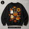 Cute Sparkly Pumpkin Candy Corn Print