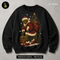 Grumpy Green Santa Gifts Print