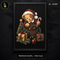 Teddy Bear Santa Hat Print