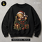 Teddy Bear Santa Hat Print