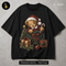 Teddy Bear Santa Hat Print