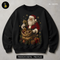 Santa Filling Gift Sack Print