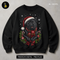 Black Pug Santa Hat Print