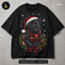 Black Pug Santa Hat Print