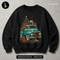 Vintage Teal Truck Tree Print