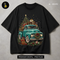 Vintage Teal Truck Tree Print