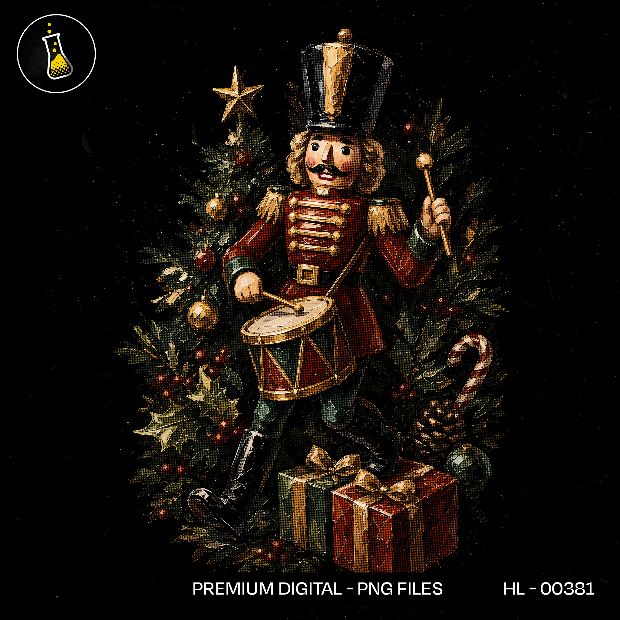 Nutcracker Soldier Drum Print
