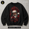 Tough Santa Breaking Through Print