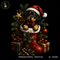 Rottweiler Puppy Santa Stocking Print