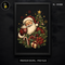 Santa Sipping Hot Cocoa Print