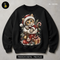 Kitten Santa Coat Stocking Print