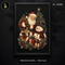 Santa Reindeer Snowman Trio Print