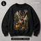 Majestic Winter Stag Antlers Print