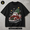 Vintage Red Truck Christmas Print