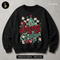 Checkered Vintage Christmas Text Print