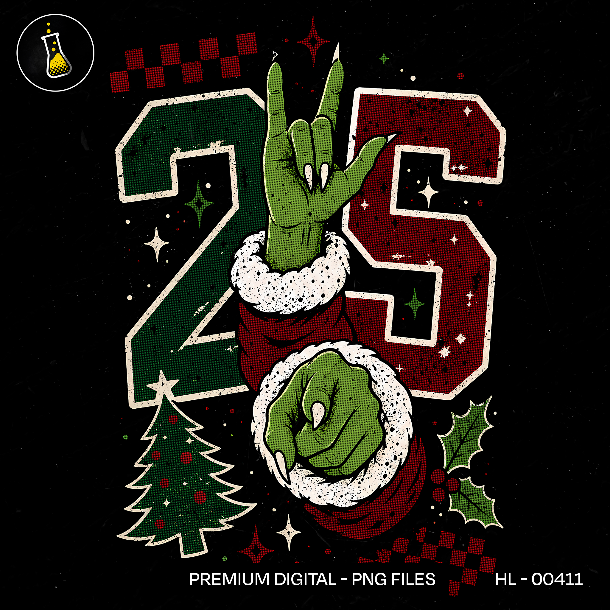 Green Hand December 25 Print
