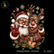 Santa Reindeer Heart Sunglasses Print