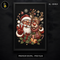 Santa Reindeer Heart Sunglasses Print